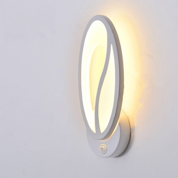 Μοντέρνα ακρυλικά LED φωτιστικά τοίχου με διακόπτη κρεβατοκάμαρας Σπίτι Deco Μπάνιο Φωτισμός εσωτερικού χώρου Φωτιστικό τοίχου Σκάλα Φωτιστικό τοίχου