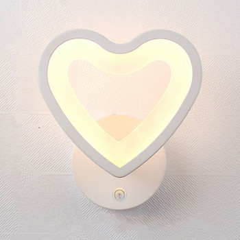 Модерни акрилни LED стенни лампи с превключвател Спалня Home Deco Баня Вътрешно осветление Стенно осветително тяло Стълби Стенна художествена светлина