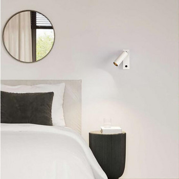 3W LED таванна стенна лампа Точкови светлини Модерен стил Сгъваема въртяща се Начало Хотел Спалня Нощно всекидневна Стенна лампа за четене