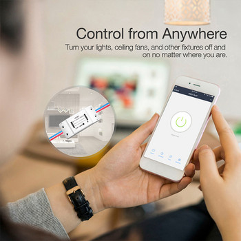 Έξυπνος διακόπτης φωτισμού WiFi / Bluetooth Χρονοδιακόπτης γενικής λειτουργίας διακόπτη Smart Life APP Ασύρματο τηλεχειριστήριο Λειτουργεί με την Alexa Google Home
