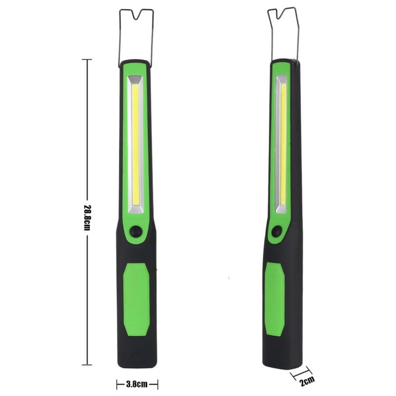 Lampă de lucru cu LED, lanternă reîncărcabilă prin USB, lampă de urgență pentru reparații magnetice COB pentru mașină, lanternă de camping portabilă, lampă cu cârlig