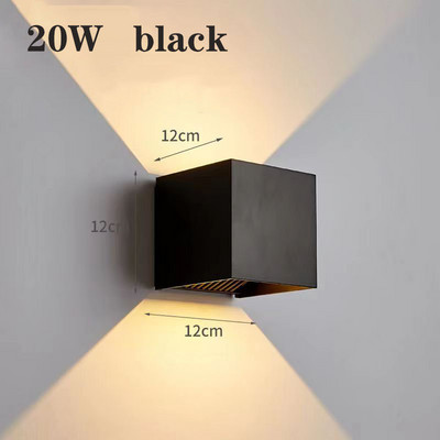 LED fali lámpa Folyosó háttér fali díszlámpa Hálószoba éjjeli fali lámpák Egyszerű kültéri fali lámpa Vízálló