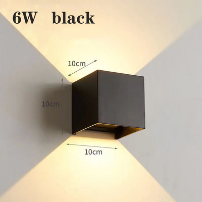 LED fali lámpa Folyosó háttér fali díszlámpa Hálószoba éjjeli fali lámpák Egyszerű kültéri fali lámpa Vízálló