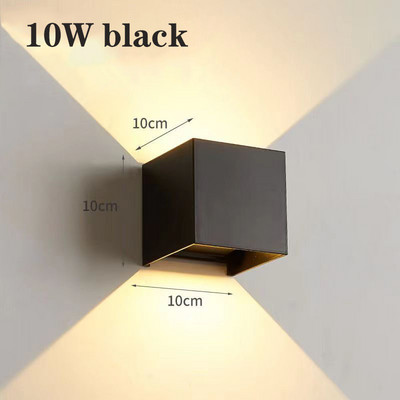 LED fali lámpa Folyosó háttér fali díszlámpa Hálószoba éjjeli fali lámpák Egyszerű kültéri fali lámpa Vízálló