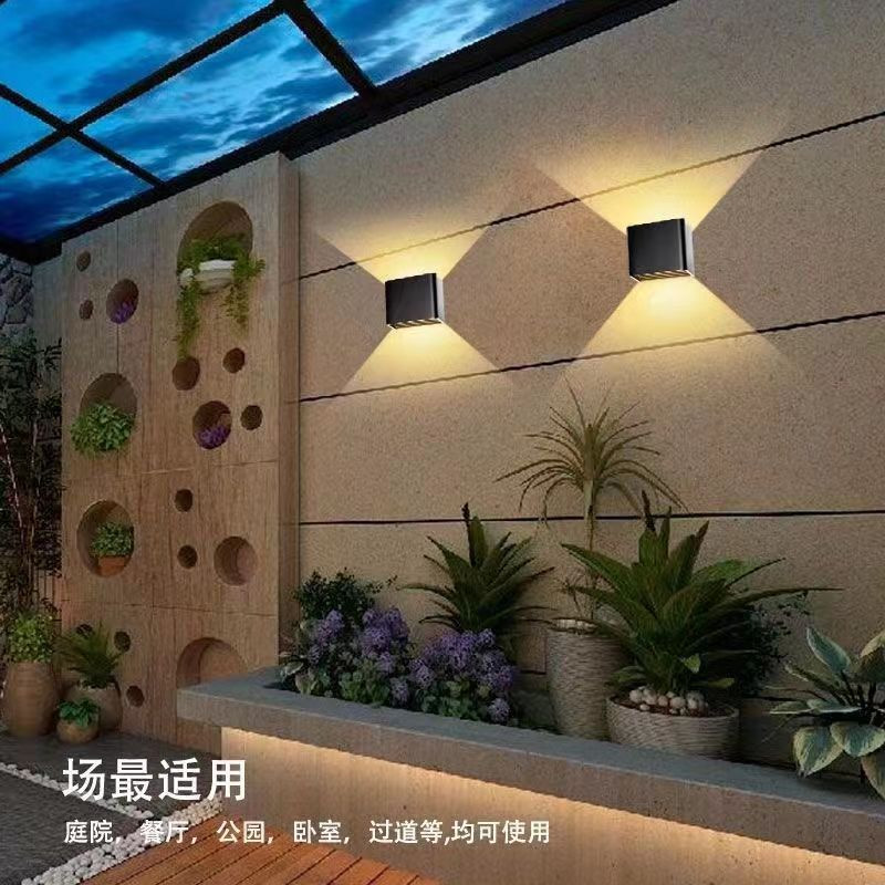 LED fali lámpa Folyosó háttér fali díszlámpa Hálószoba éjjeli fali lámpák Egyszerű kültéri fali lámpa Vízálló