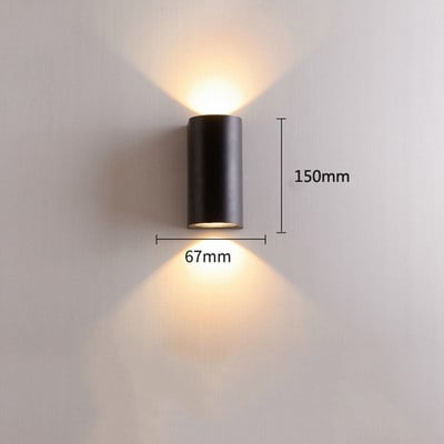 Led Wandlamp IP65 Vonkajšie Waterdichte Tuin Veranda Verlichting Lamp Moderne Eenvoudige Vnútorné Wandlamp pre záhradnú chatku
