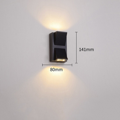 Led Wandlamp IP65 Vonkajšie Waterdichte Tuin Veranda Verlichting Lamp Moderne Eenvoudige Vnútorné Wandlamp pre záhradnú chatku