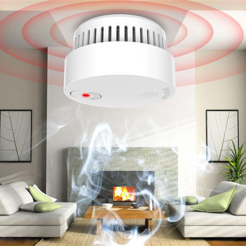 Детектор за димна аларма Гласов сензор за топъл пожар Защита за сигурност на интелигентен дом Високочувствителен вграден литиев Smart Life