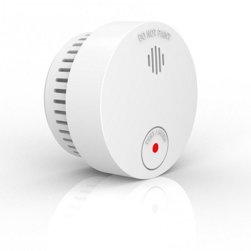 Detector de alarmă de fum Voce Senzor de foc cald Protecție de securitate pentru casă inteligentă Litiu încorporat de mare sensibilitate Viață inteligentă