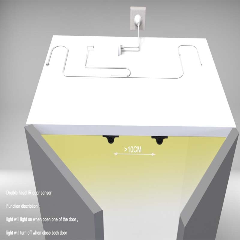 Ručný spínač DC5V-24V Jednoduchý/Dvojitý ručný spínač s IR senzorom pohybu, ovládanie spínača, detektor pohybu, DIY LED lampa na skriňu, skriňa