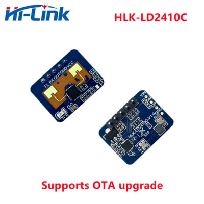 HLK-LD2410C 24G cilvēka klātbūtnes sensora modulis LD2410C milimetru viļņu radara bezkontakta viedais sensors 5V 79mA