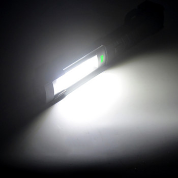 Φώτα εργασίας LED COB+XPE Φορητός φακός με επαναφορτιζόμενη λωρίδα μαγνητικής βάσης Φωτεινό φως ελέγχου για επισκευή αυτοκινήτου