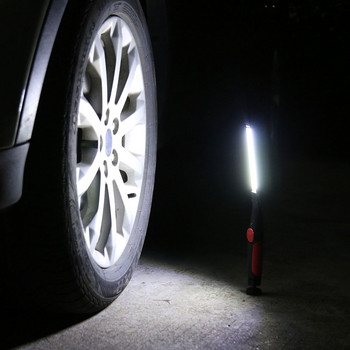 Преносимо COB LED фенерче USB акумулаторна работна светлина Магнитна лампа Lanterna Висяща лампа Вградена батерия Факли за къмпинг