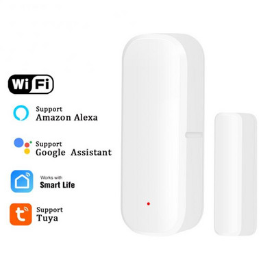 CORUI Tuya WiFi senzor de ușă inteligentă ușă deschisă și închisă Detectoare pentru casă inteligentă cu sistem de alarmă, susține Alexa Google Home Smart Life