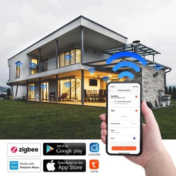 CoRui 120 Degrees Tuya Zigbee3.0 Αισθητήρας ανθρώπινου σώματος Wireless Smart Body Movement Mini αισθητήρας κίνησης PIR Χρήση με πύλη