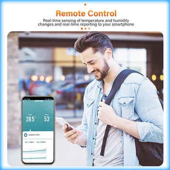 Tuya Smart Temperature Humidity Sensor APP WiFi Remote Monitor Smart Home var SmartLife WorkWith Alexa Google Assistant