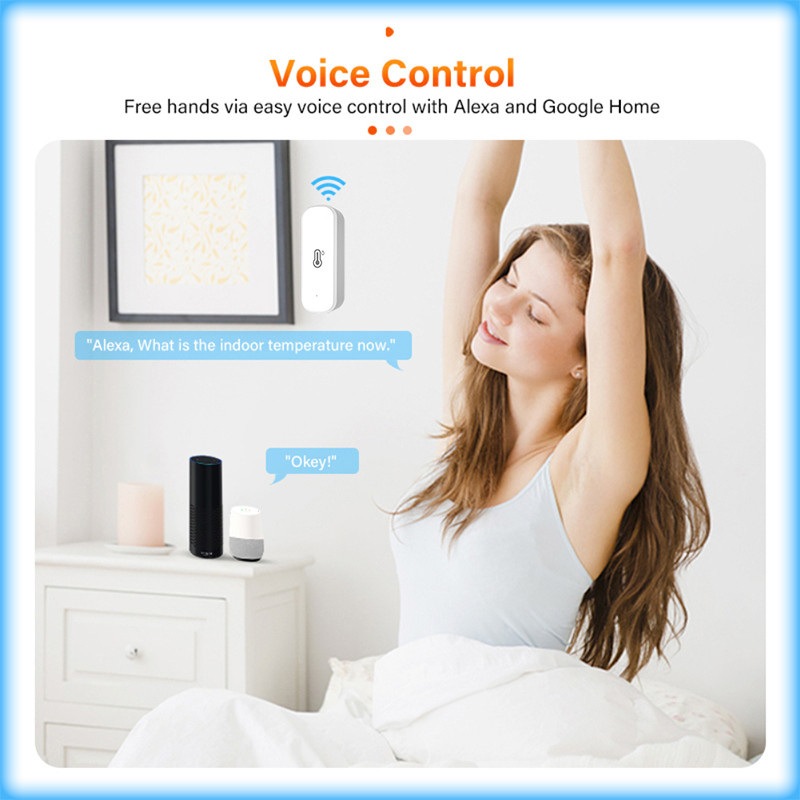 Tuya intelligens hőmérséklet páratartalom érzékelő WiFi APP távoli monitor Smart Home var SmartLife WorkWith Alexa Google Assistant