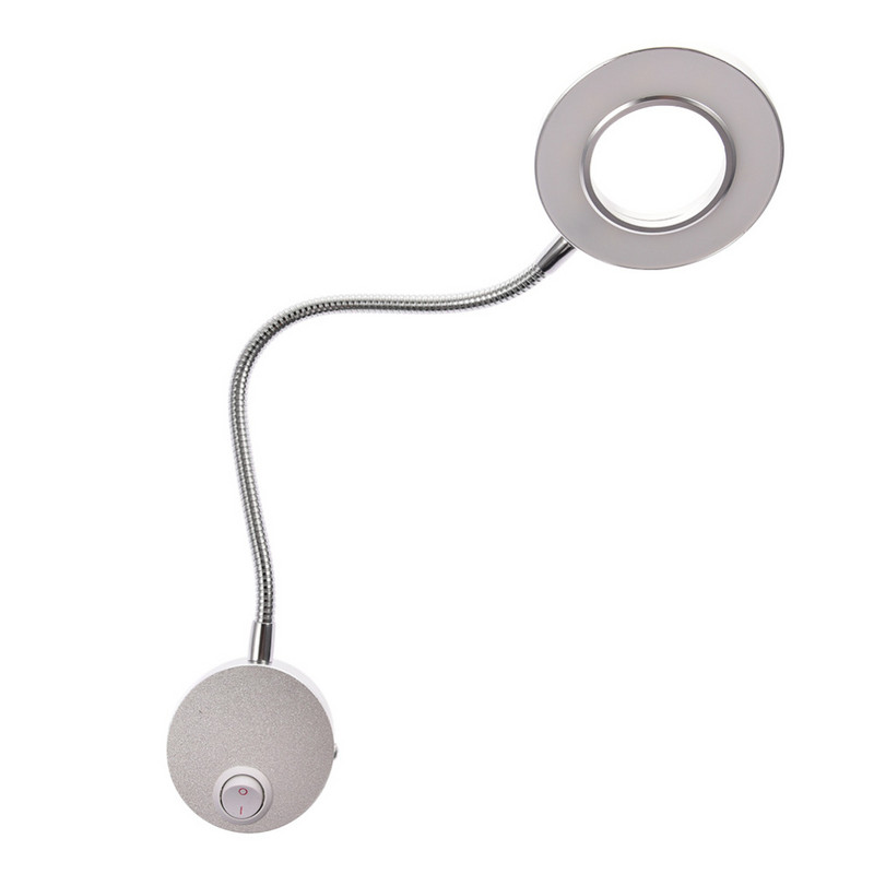 Moodsad LED-voolikud Seinalamp Paindlik Avaleht Hotell voodi lugemislamp Seinavalgusti Moeraamat Valgustid Alumiiniumist LED-pirnid