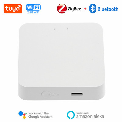 Tuya ZigBee Smart Gateway Multi-mode ZigBee Bluetooth Mesh Hub Funguje s aplikáciou Tuya Smart Life Hlasové ovládanie cez Alexa Google Home