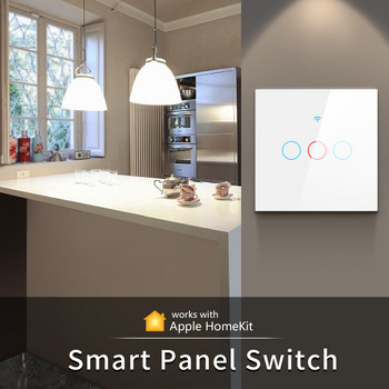 Apple Homekit APP WIFI Smart Light Switch Smart House Стенен превключвател Siri Voice Control Timing Работа с Apple Home Kit