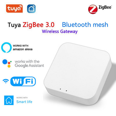 ZigBee Gateway Tuya Hub Smart Life Wireless Remote работи с Google Home Alexa Echo Dot 4 Smart Home Control Интелигентен хъб