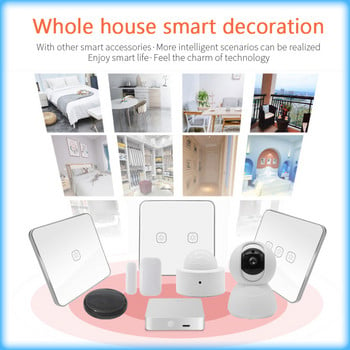 Aubess ZigBee PIR сензор за движение Tuya Smart Life ZigBee сензор за присъствие Откриване 120° разстояние 5M Работа със ZigBee Gateway