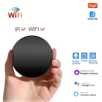 Tuya WiFi Smart Universal IR tālvadības pults DIY Smart Home Control televizoram DVD AUD AC ar Alexa Alice Google Home Smart Life APP