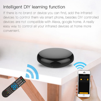 Smart IR Τηλεχειριστήριο υπέρυθρων Universal Smart Life APP Control One for All Control TV DVD AUD Λειτουργεί με την Alexa Google Home