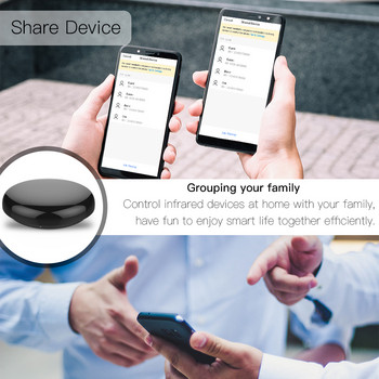 Smart IR Τηλεχειριστήριο υπέρυθρων Universal Smart Life APP Control One for All Control TV DVD AUD Λειτουργεί με την Alexa Google Home