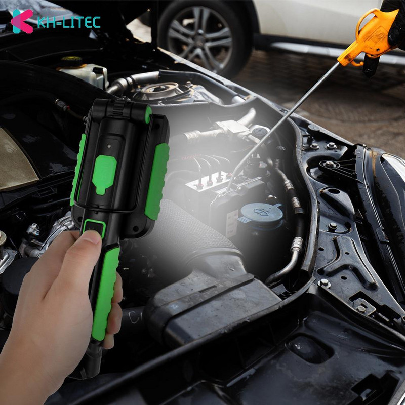 Lanternă cu LED-uri în 3 moduri Lampă de lucru cu LED, reîncărcabilă prin USB, pentru inspecție de lucru, cu lanternă magnetică, lanternă portabilă, lanternă de 250 lm