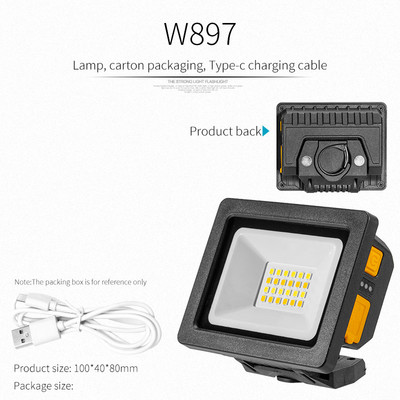 2023-as új termék Gyepfény LED-es világítás Erős fényű keresőlámpa Mobil munkavégzés Bányászfény hordozható kültéri lámpa