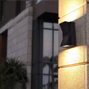 3W LED Външни стенни лампи Външно осветление Веранда Балкон Модерен вътрешен двор Коридор Спалня Декорация на хола Стенни лампи