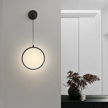 Проста Led стенна лампа Nordic Wall Lamp Modern Sconce for Home Room Indoor Lighting AC110V AC220V нощни лампи за хол