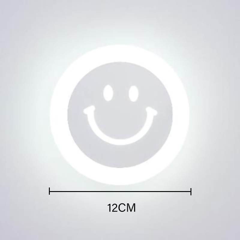 Mdern Simplicity Lampă de perete LED de interior dormitor noptiera sufragerie pentru copii minunate Smiley aplice de iluminat Coridorul hotelului Acrilic