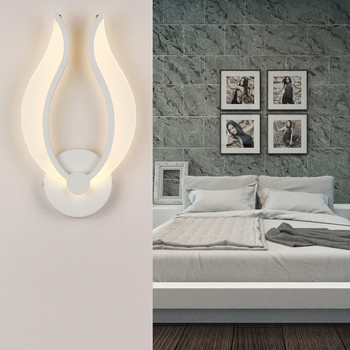 Ακρυλικό μοντέρνο φωτιστικό τοίχου Led για το σπίτι καθιστικό κομοδίνο Υπνοδωμάτιο υπνοδωμάτιο Lustres Νέο Creative led απλίκα