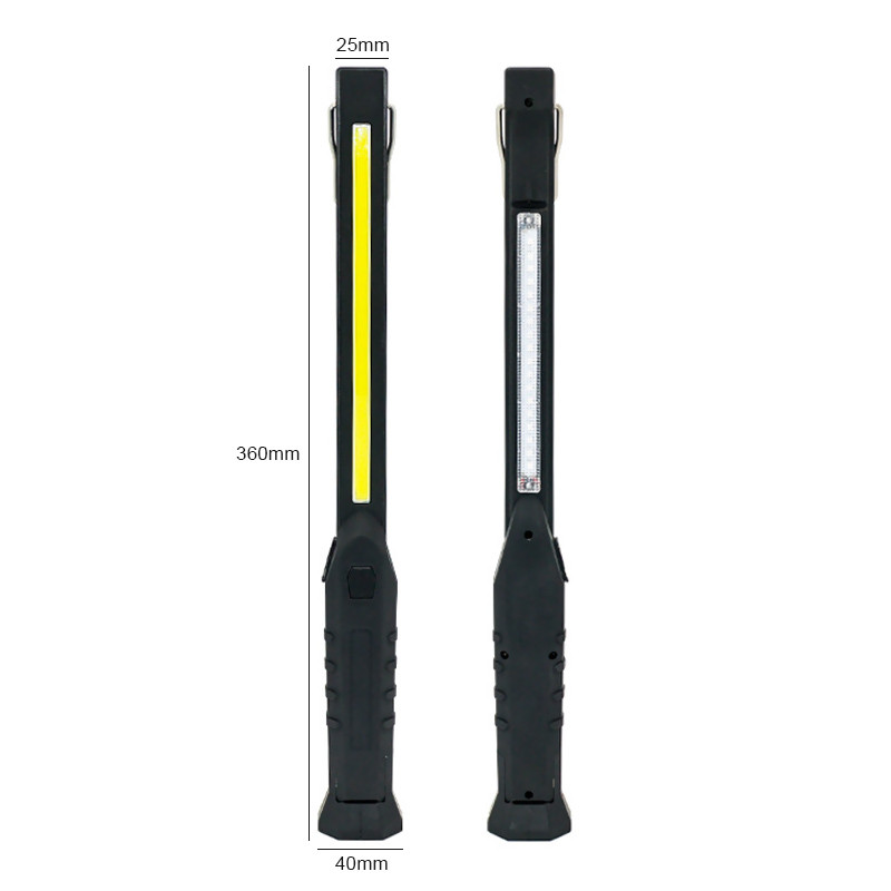 Lanternă portabilă COB LED Lanternă de lucru fără fir Inspecție magnetică de urgență Atelier cu lumină lungă Iluminat exterior pentru camping