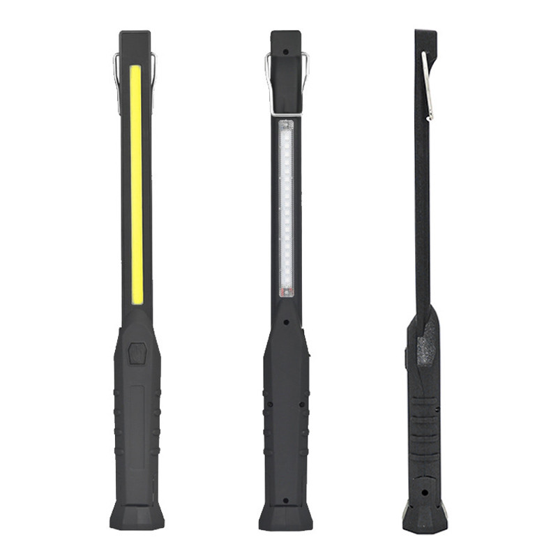 Lanternă portabilă COB LED Lanternă de lucru fără fir Inspecție magnetică de urgență Atelier cu lumină lungă Iluminat exterior pentru camping
