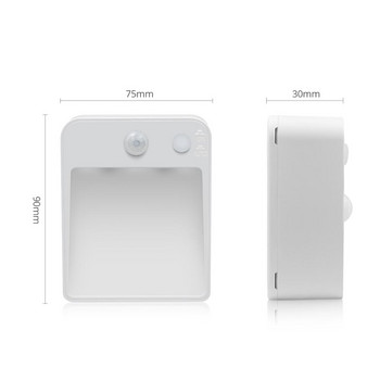 Интелигентен сензор за движение Led светлини за кухня Стая външен шкаф баня тоалетна стълби градина de movimiento Auto PIR нощна светлина