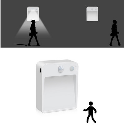 Senzor de mișcare inteligent lumini LED pentru bucătărie cameră în aer liber dulap baie toaletă scară grădină de mișcare Lumină de noapte automată PIR