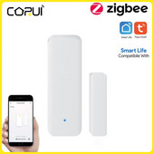 Inteligentný senzor dverí Tuya Zigbee, inteligentný detektor otvorených/zatvorených dverí, Wifi senzor okien, aplikácia Smartlife, funguje s Google Home Alexa