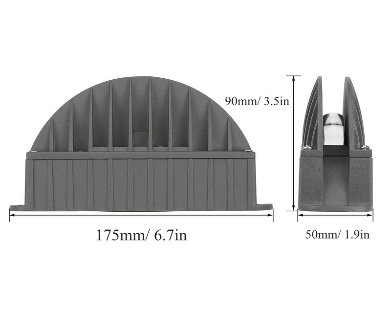 Vandeniui atspari IP65 sieninė lempa LED langų sieniniai šviestuvai ant paviršiaus montuojami verandos siena namų dekoro lempa koridorius balkonas lauko apšvietimas