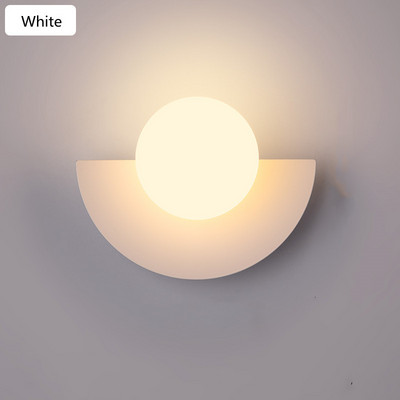 Lampă de perete colorată cu LED-uri nordice, noptiera, design simplu, culoar de locuit, aplic de perete, lumina decor de cameră