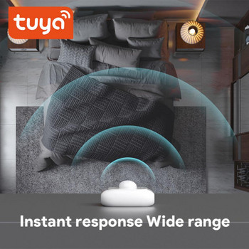 CoRui Tuya Wifi/ZigBee Сензор за човешко движение със сензор за светлина Функция за превключване на сцени Защита на интелигентния дом PIR сензор