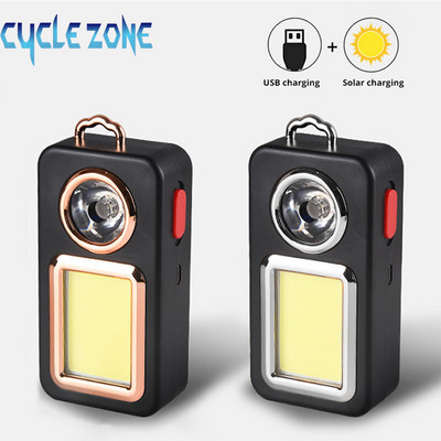 cycle zone-Преносимо LED супер ярко външно осветление за поддръжка Работно осветление Къмпинг светлина USB слънчево акумулаторно мощно фенерче