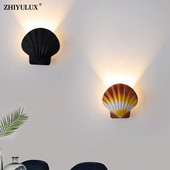 Borostyán fekete fehér kagyló új modern LED fali lámpák nappali dolgozószoba hálószoba éjjeli folyosó folyosó lépcső Lámpák beltéri világítás