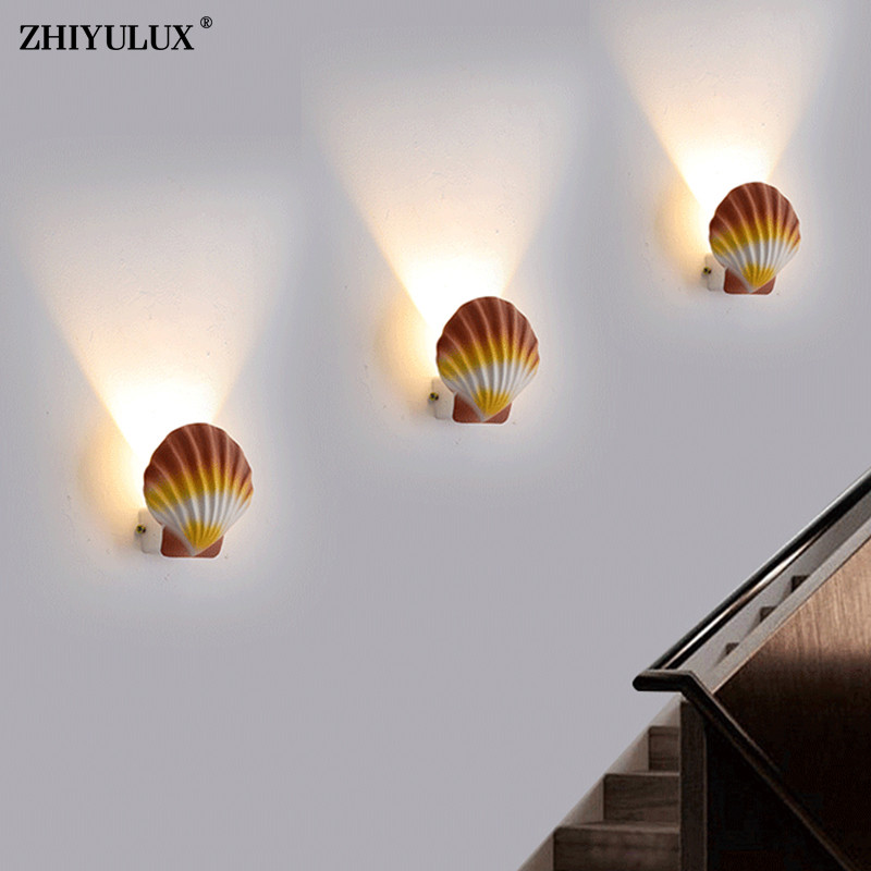 Borostyán fekete fehér kagyló új modern LED fali lámpák nappali dolgozószoba hálószoba éjjeli folyosó folyosó lépcső Lámpák beltéri világítás