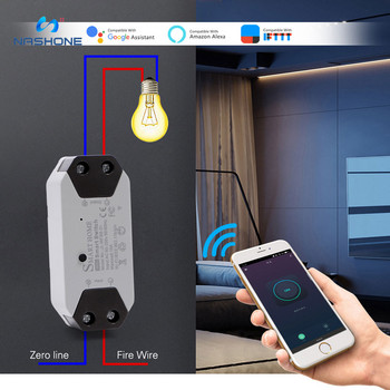 Nashone WiFi Breaker Tuya Smart Switch Light Timer, διακόπτες κυκλώματος Ασύρματο τηλεχειριστήριο Διακόπτης Λειτουργεί με την Alexa Google