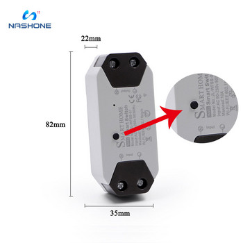 Nashone WiFi Breaker Tuya Smart Switch Light Timer, διακόπτες κυκλώματος Ασύρματο τηλεχειριστήριο Διακόπτης Λειτουργεί με την Alexa Google