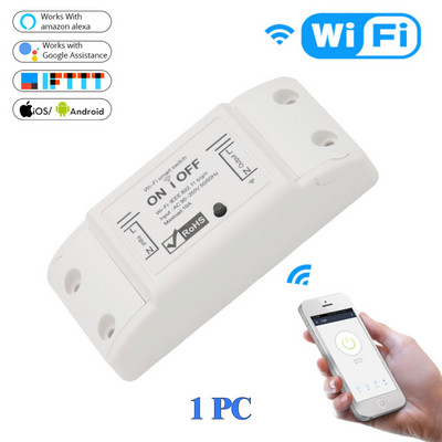 Nashone WiFi Breaker Tuya Smart Light Switch Timer, întrerupătoare de circuit Telecomenzi fără fir Comutator Funcționează cu Alexa Google