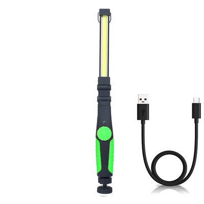 1 csomag összecsukható zseblámpa COB led munkalámpa újratölthető szalaglámpa mágneses ellenőrző lámpa műhely Autójavító zseblámpa világítás